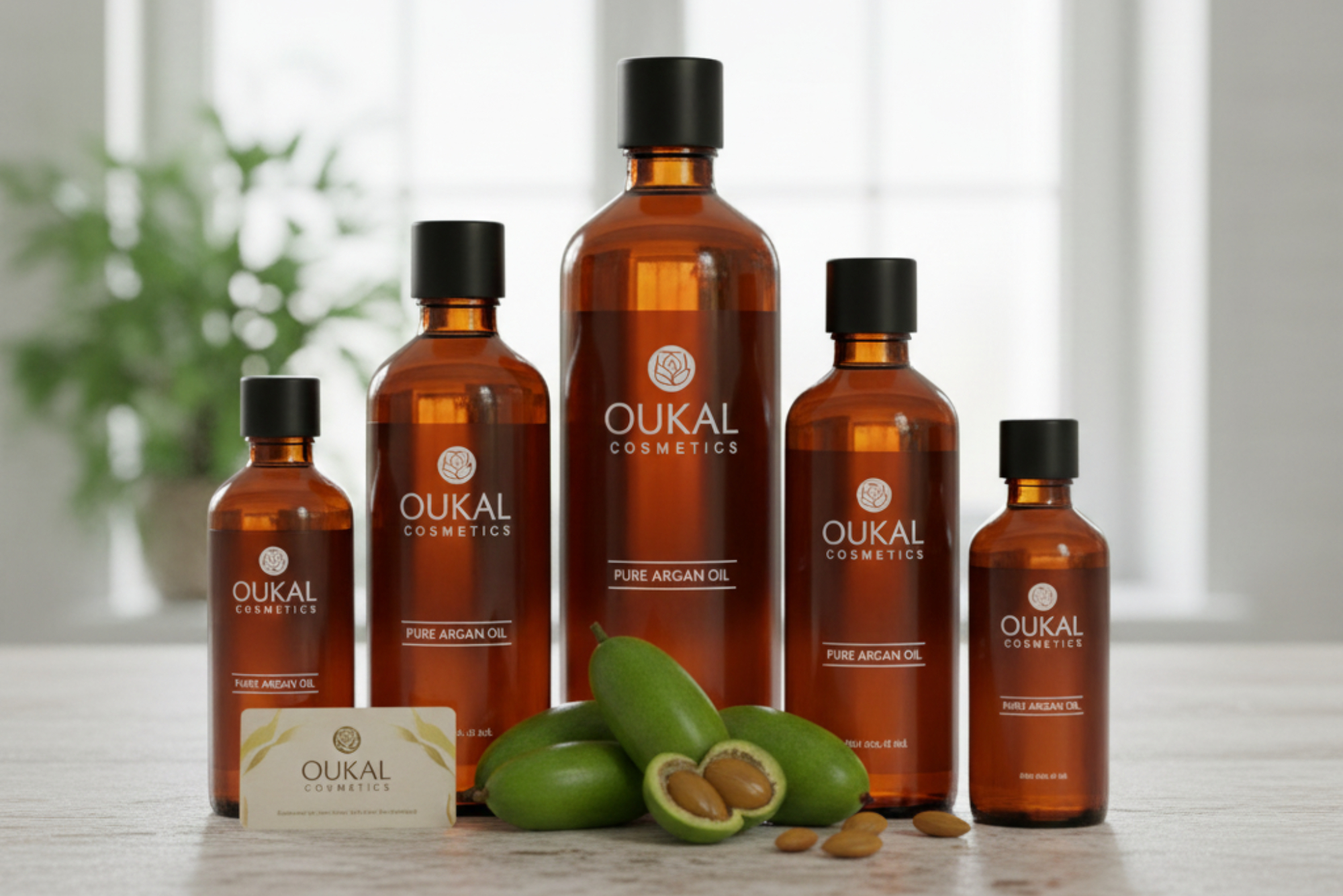 Pipette CBD cosmetic oil in female hands on background with cosmetics, cream cannabis hemp leaves